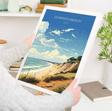 Dunwich Beach Travel Poster, Travel Print of Dunwich Beach,Dunwich Beach Art Lovers Gift, Suffolk Coast Wall Art NQ Media Designs