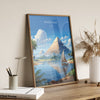 River Nile Travel Poster, Travel Print of River Nile, Egypt Art Lovers Gift, River Nile Wall Art