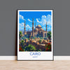 Cairo Travel Print, Travel Poster of Cairo, Egypt Art Lovers Gift, Cairo Wall Art