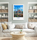 Cairo Travel Print, Travel Poster of Cairo, Egypt Art Lovers Gift, Cairo Wall Art NQ Media Designs