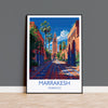 Marrakesh Travel Print Wall Art, Travel Poster of Marrakesh, Marrakesh Art Lovers Gift, Morocco Wall Art