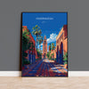 Marrakesh Travel Poster Wall Art, Travel Print of Marrakesh, Marrakesh Art Lovers Gift, Morocco Wall Art NQ Media Designs