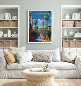 Marrakesh Travel Poster Wall Art, Travel Print of Marrakesh, Marrakesh Art Lovers Gift, Morocco Wall Art NQ Media Designs