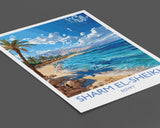 Sharm El-Sheikh Travel Print, Travel Poster of Sharm El-Sheikh, Egypt Art Lovers Gift, Sharm El-Sheikh Wall Art NQ Media Designs