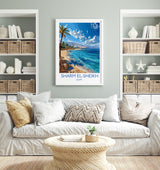 Sharm El-Sheikh Travel Print, Travel Poster of Sharm El-Sheikh, Egypt Art Lovers Gift, Sharm El-Sheikh Wall Art NQ Media Designs