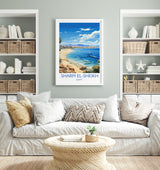 Sharm El-Sheikh Travel Print, Travel Poster of Sharm El-Sheikh, Egypt Art Lovers Gift, Sharm El-Sheikh Wall Art NQ Media Designs