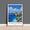 Sharm El-Sheikh Travel Print, Travel Poster of Sharm El-Sheikh, Egypt Art Lovers Gift, Sharm El-Sheikh Wall Art NQ Media Designs