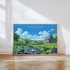 Yorkshire Dales Landscape Travel Poster Wall Art, Travel Print of Yorkshire Dales, Yorkshire Dales Art Lovers Gift, English Countryside NQ Media Designs