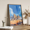 Giza Travel Poster, Travel Print of Giza, Egypt Art Lovers Gift, Giza Pyramids Wall Art
