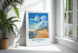 Southwold Travel Print, Travel Poster of Southwold , Southwold Art Lovers Gift, Suffolk Coast Wall Art NQ Media Designs