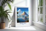 River Nile Travel Print, Travel Poster of River Nile, Egypt Art Lovers Gift, River Nile Wall Art NQ Media Designs