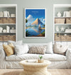 River Nile Travel Poster, Travel Print of River Nile, Egypt Art Lovers Gift, River Nile Wall Art