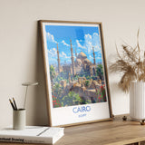 Cairo Travel Print, Travel Poster of Cairo, Egypt Art Lovers Gift, Cairo Wall Art NQ Media Designs