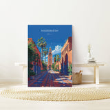 Marrakesh Travel Poster Wall Art, Travel Print of Marrakesh, Marrakesh Art Lovers Gift, Morocco Wall Art NQ Media Designs