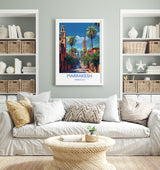 Marrakesh Travel Print Wall Art, Travel Poster of Marrakesh, Marrakesh Art Lovers Gift, Morocco Wall Art NQ Media Designs