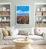 Marrakesh Travel Poster Wall Art, Travel Print of Marrakesh, Marrakesh Art Lovers Gift, Morocco Wall Art NQ Media Designs