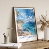 Sharm El-Sheikh Travel Print, Travel Poster of Sharm El-Sheikh, Egypt Art Lovers Gift, Sharm El-Sheikh Wall Art NQ Media Designs