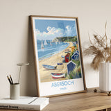 Abersoch Travel Print Wall Art, Abersoch Travel Poster, Wales, Welsh Art, Abersoch Art lovers Gift, Wall Art Print NQ Media Designs