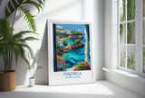 Majorca Travel Print, Travel Poster of Majorca, Balearic Islands Art Lovers Gift, Majorca Wall Art NQ Media Designs