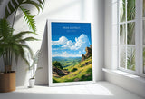 Peak District Travel Poster Wall Art, Travel Print of Peak District, Peak District Art Lovers Gift, English Countryside NQ Media Designs