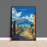 Pompeii Travel Print Wall Art, Travel Poster of Pompeii, Pompeii Art Lovers Gift, Italy, Italian Art Gift NQ Media Designs