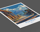 Pompeii Travel Poster Wall Art, Travel Print of Pompeii, Pompeii Art Lovers Gift, Italy, Italian Art Gift NQ Media Designs