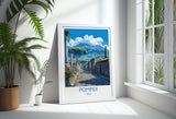 Pompeii Travel Poster Wall Art, Travel Print of Pompeii, Pompeii Art Lovers Gift, Italy, Italian Art Gift NQ Media Designs