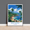 Koh Samui Travel Print, Travel Poster of Koh Samui, Thailand, Koh Samui Art Lovers Gift, Wall Art Print NQ Media Designs