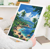 Koh Samui Travel Poster Wall Art, Travel Print of Koh Samui, Thailand, Koh Samui Art Lovers Gift, Travel Gift Art NQ Media Designs