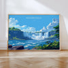 Niagara Falls Travel Poster Wall Art, Landscape Travel Print of Niagara Falls, Niagara Falls Art Lovers Gift, Canada, Travel Wall Art Gift NQ Media Designs