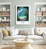 Krabi Travel Print, Travel Poster of Krabi, Thailand, Krabi Art Lovers Gift, Wall Art Print NQ Media Designs