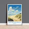 Winterton Beach Travel Print, Travel Poster of Winterton Beach, Norfolk, England, Winterton Beach Gift, Norfolk Art Gift, Wall Art Print NQ Media Designs