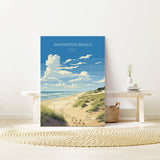 Winterton Beach Print Wall Art, Travel Poster of Winterton Beach, Norfolk, England, Winterton Beach Gift, Norfolk Art Gift, Wall Art Print NQ Media Designs