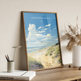 Winterton Beach Print Wall Art, Travel Poster of Winterton Beach, Norfolk, England, Winterton Beach Gift, Norfolk Art Gift, Wall Art Print NQ Media Designs
