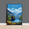 Lake District Travel Poster Wall Art, Travel Print of Lake District, Lake District Art Lovers Gift, English Countryside NQ Media Designs