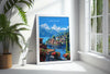 Lake Como Travel Print Wall Art, Travel Poster of Lake Como, Lake Como Art Lovers Gift, Italy, Italian Lakes Art Gift