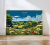 Devon Landscape Travel Poster Wall Art, Travel Print of Devon, Devon Art Lovers Gift, English Countryside NQ Media Designs