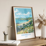 Abersoch Travel Print Wall Art, Abersoch Travel Poster, Wales, Welsh Art, Abersoch Art lovers Gift, Wall Art Print NQ Media Designs