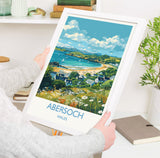 Abersoch Travel Print Wall Art, Abersoch Travel Poster, Wales, Welsh Art, Abersoch Art lovers Gift, Wall Art Print NQ Media Designs