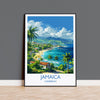 Jamaica Travel Print, Travel Poster of Jamaica, Caribbean, Jamaica Art Lovers Gift, Caribbean Gift, Wall Art Print NQ Media Designs