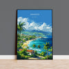 Jamaica Travel Poster, Travel Print of Jamaica, Caribbean, Jamaica Art Lovers Gift, Caribbean Gift, Wall Art Print NQ Media Designs