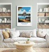 Lichfield Travel Print, Travel Poster of Lichfield, England, Staffordshire Art, Lichfield Art Lovers Gift, Wall Art Print NQ Media Designs