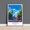 London Travel Print Wall Art, Travel Poster of London, London Art Lovers Gift, Big Ben Art Gift NQ Media Designs