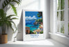 Majorca Travel Print, Travel Poster of Majorca, Balearic Islands Art Lovers Gift, Majorca Wall Art