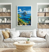 Ibiza Travel Poster, Travel Print of Ibiza, Balearic Islands Art Lovers Gift, Ibiza Wall Art NQ Media Designs