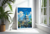 London Travel Poster Wall Art, Travel Print of London, London Art Lovers Gift, St Pauls Cathedral Art Gift