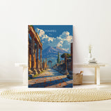 Pompeii Travel Print Wall Art, Travel Poster of Pompeii, Pompeii Art Lovers Gift, Italy, Italian Art Gift NQ Media Designs