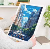 New York Travel Poster Wall Art, Travel Print of New York , New York Art Lovers Gift, USA Art Gift NQ Media Designs