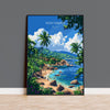 Koh Samui Travel Poster Wall Art, Travel Print of Koh Samui, Thailand, Koh Samui Art Lovers Gift, Travel Gift Art NQ Media Designs