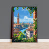 Verona Travel Poster Wall Art, Travel Poster of Verona, Verona Art Lovers Gift, Italy, Italian Art Gift NQ Media Designs
